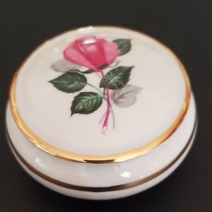 Trinket box Jewelry Ring holder Germany Rose